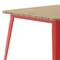 Flash Furniture 31.5 SQ Dining Table Brown Poly Top/Red Frame JJ-T14619-80-BRRD-GG - alternate 4